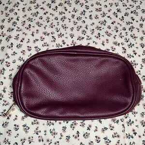 bareMinerals Purple Leather Makeup Bag